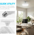 E27 Bulbs, Bulbs 24W 220V 4.7 inch, E27/26 (1 Pack) DOITOOL UFO Garage Light LED Light Equivalent Efficient, Standard