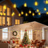 FUANXIEI ST38 50FT 15M Bulbs 3 Dimmable Solar Lights Outdoor Waterproof: Shatterproof Patio Lights - Solar Powered