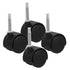 Garneck 4pcs Plastic Caster Wheels for Furniture with Brake for Office and