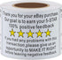 Thank You for Your Ebay Purchase Stickers, 2×3 Inch Positive Feedback Shipping Labels, 200 Stickers Per Roll