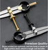 Aienxn Adjustable Edge Creaser Wing Divider - DIY Leather Divider Compass Drawing Tool for Woodworking & Metalworking