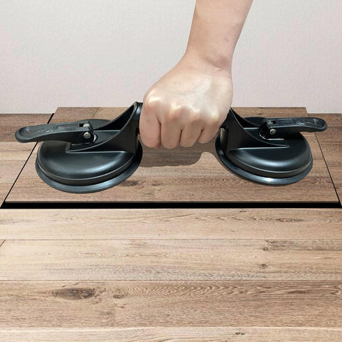 FCHO Floor Gap Fixer Tool for Laminate Floor Repair with Suction Cup and Mallet (Not for Scraped Surfaces)