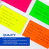 75 Count 3" 5" (596) BAZIC X Ruled Fluorescent Colored Index Card