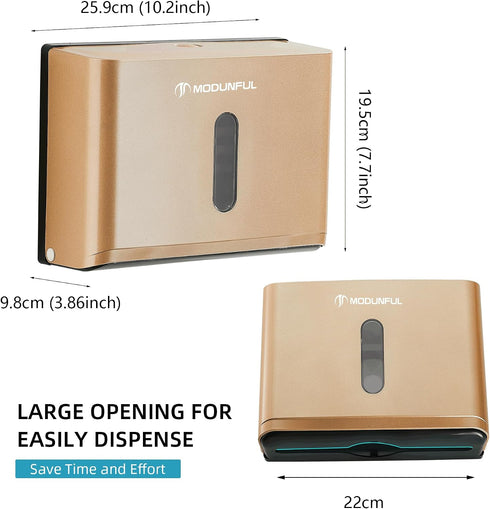 Commercial Adhesive Paper Towel Holder for Bathroom: Multifold/Trifold/C Fold Paper Towel Dispenser for Compact Toilet