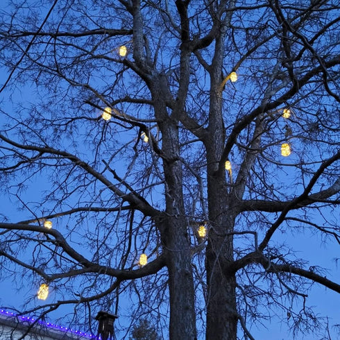 20 10 Pack SmilingTown Solar Light for Mason Jars LED Outdoor Fairy String Light Lids with Hangers for Jar Lantern