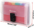 BTSKY 13 Pocket Accordion File Organizer, Plastic Wallet for Cards, Coupons, Receipts, A6 Portable Folder