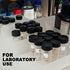 Wide Mouth Glass Sample Vials, Boro 3.3 with Black Cap for Laboratory, Reagents, Teas, Spices, 30mm 30ml 8pcs