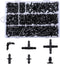 280 Pcs Barbed Connectors Irrigation Fittings Kit for Drip Irrigation 1/4'' Tubing for Garden Lawn