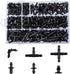 280 Pcs Barbed Connectors Irrigation Fittings Kit for Drip Irrigation 1/4'' Tubing for Garden Lawn