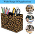 RVHOEZZM Set, 2 Pen Holder and Lace Mouse Mat Compartment Leather Pen Storage Boxes, Makeup Brush Storage Box, Suitable