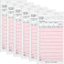 6 Pack Server Note Pads, Pink Guest Checks Books for Servers, Server