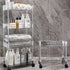 Betoveren 2 8.85 Inches) Tier Utility Rolling Cart Storage Organizer with Wheels Under Desk Mobile Bathroom Cart