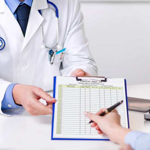 125 Patient Sign in Sheets, HIPAA Compliant, 3 Part Carbonless Forms for Medical Offices, 3125 Labels