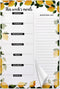 Weekly Meal Planner Magnetic Notepad for Fridge, 80g 50 Sheets Grocery List Organizer, 6"x9", Lemons