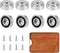 8PCS Stainless Steel Cutting Board Feet with Nonslip Pads 1.18 x 0.39
