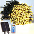 Solar String Lights Outdoor Waterproof with USB Charging & Remote & Memory,
