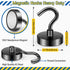 FINDMAG Magnetic Hooks N52, 50lbs Heavy Duty Rare Earth Magnetic Hooks for Hanging, Neodymium Magnet with Hooks for Refrigerator, Home, Kitchen, Office, Cruise (Black, Pack of 6) by FINDMAG