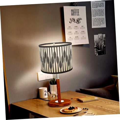 Rattan Lamp Shade Fabric Assembly Required Lampshade: Table Bedside Floor Lamp Fabric Drum Lampshade Classic Geometric