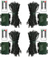 ZAIYW 4 Pack String Lights Battery Operated, Total 66Ft 200 LED Christmas