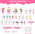 Classroom Candy Bulletin Board Decoration Set, Sweet Candyland Cutouts for Ice Cream Party Decor for School