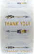 Bohemian Arrow Thank You Stickers, 500 Boho Chic Appreciation Labels Roll, 1.5" Round