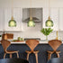 5.1Inch E26 Pendant Light Fixtures,Mini Hanging Lights Green Glass Vintage Pendant Light Hanging Light Adjustable