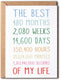 OystersPearl The Best My Life Card - 40Th Anniversary Card - Sweet 40