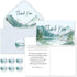 FYSUIMU 50Pcs Funeral Thank You Cards Watercolor Mountain Sympathy Cards with Message