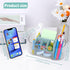LETURE Clear Desk Organizer with drawer, Acrylic Pen Pencil Markers Holder, Clear Office Supplies and Accessories,Desktop Organizer for Room College Dorm Home School (Blue) by LETURE