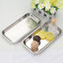12 PCS Small Surgical Tray, 8.86 x 4.7 Inch Stainless Steel Medical Tray for Tattoo, Resin, Lab Supplies