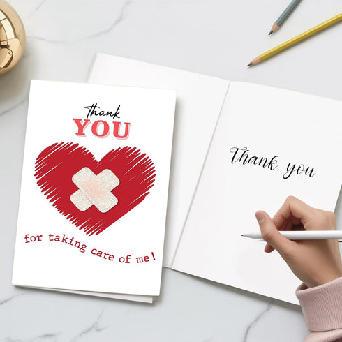 8x5.3 Inch Thank You for Taking Care of Me Greeting Card Heartfelt Appreciation for Your Unwavering Support