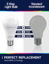 2 Pack 3 Way LED Light Bulbs, 30 70 100W Equivalent, Daylight White 5000K A19 E26, Indoor 3-Way Light Bulbs for Desk &