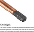 PATIKIL Copper Coated Gouging Carbon Electrode Rods, 10mm/0.4 Inch Dia, 355mm/14-inch Length, Pack of 5 for Welding