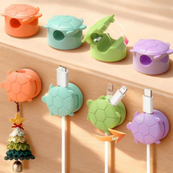 Lancord 8 Pack Rotatable Cable Clips, Cord Organizer Spring Clip Cord Holder for