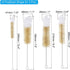 PATIKIL 7.5", 8.3", 11.2", 13.4" Straw Cleaner Brush Set, 2Set Stainless Steel Natural Pig Bristle Wool Tip Pipe Wire Cleaning Brush with Hook for Lab Glass Supplies Flask Tube Bottles