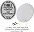 SmartSign Premium No Soliciting Smile You're On Camera Sign, 4" x 5" Aluminum with Adhesive Backing