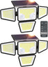 Ensenior Solar Lights Outdoor 2600LM, Motion Sensor Outdoor Light with Remote Control,