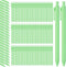 Teling 100 Pcs Cute Stylish Ballpoint Pens, Comfortable Writing Medium Point 1.0 mm for Office Supplies (Light Green)
