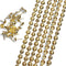 Let's Decorate 10 Meters Gold Plated Decorative Nail Strips/Nailhead Trims, DIY Furniture Accessory (N:9.5mm Golden)