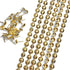 Let's Decorate 10 Meters Gold Plated Decorative Nail Strips/Nailhead Trims, DIY Furniture Accessory (N:9.5mm Golden)