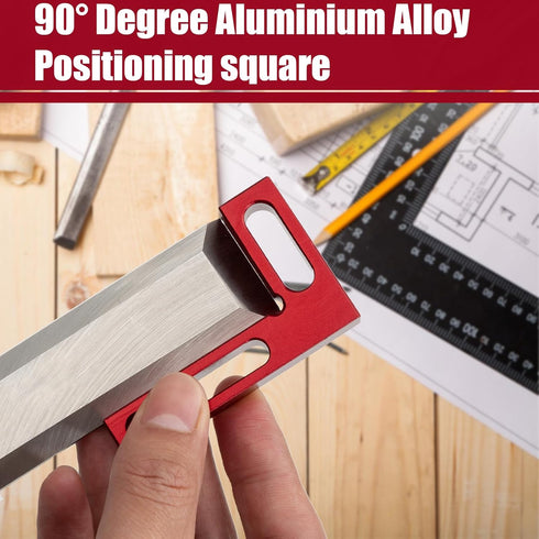 90 Degree Mini Positioning Square, Premium Precision Woodworking Carpenter Corner Tool for Checking Edge