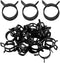 20 Pcs 0.86 Inch ID Spring Band Type Clamps, 22mm Fuel Hose Clamps Fasteners, Black Spring Hose Clip