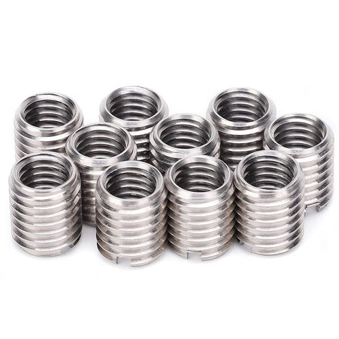 Thread Inserts, 10 PCS M8 to M10 Thread Adapter Insert Nut for Automotive, Furniture Projects