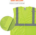 Reflective Safety Vest, High Visibility Mesh with Interior and Exterior Pocket, Class 2, Type R, Single Sizing