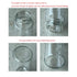 10ml Clear Glass Vials with Screw Caps, 50PCS Leak-Proof Small Liquid Sample Vials
