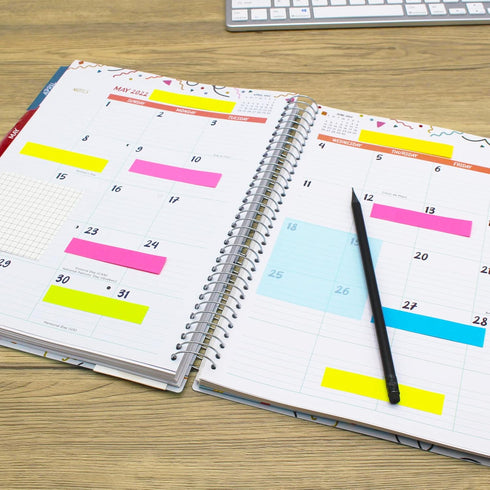 Sticky Notes, 0.6x3 Inch, 1200 Sheets Self-Stick Notes, Bright Colors, Easy to Post for School, Office