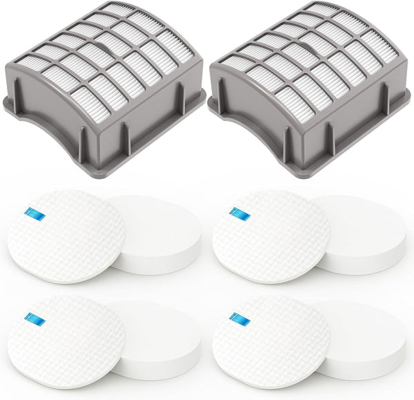 Colorfullife 4 Foam + 2 Post-Motor Filters for Shark Navigator Professional NV70, NV71, NV80, NV90 Replacement Parts