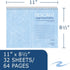 ROARING SPRING Descant Spiral Music Notebook, Unique Staff & Wide Ruled Multi-Format Manuscript, 11" x 8.5" 64 Pages, Top Bound, Heavy 20lb White Paper by ROARING SPRING