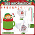 Pasimy 36 Pcs Christmas Sticky Notes, Xmas Self Stick Memo Pads, Coffee Cup Santa Notepad Set, Christmas Gift