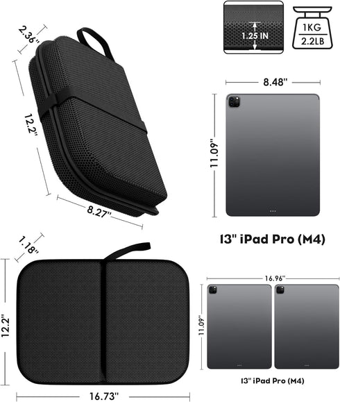 WISIMMALL 16.5" 12" Tailbone Gel Seat Cushion Portable Travel Cushions, x Large Size Super Thick Foldable Chair Seat